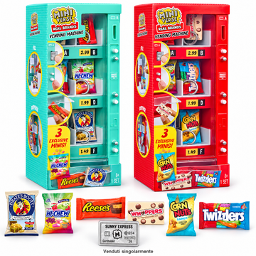MGA’s Miniverse Real Brands 247937 – Distributore Automatico con 3 Mini Snack Assortito