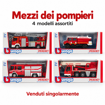 1:50 Bburago – Veicolo di Emergenza in Metallo, Modellini Assortiti