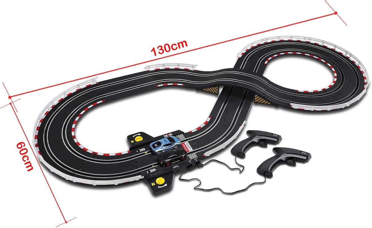 Polistil Action 96151 – Pista Elettrica 1:43 con Lamborghini Polizia e Porsche, Tracciato 3,08 m