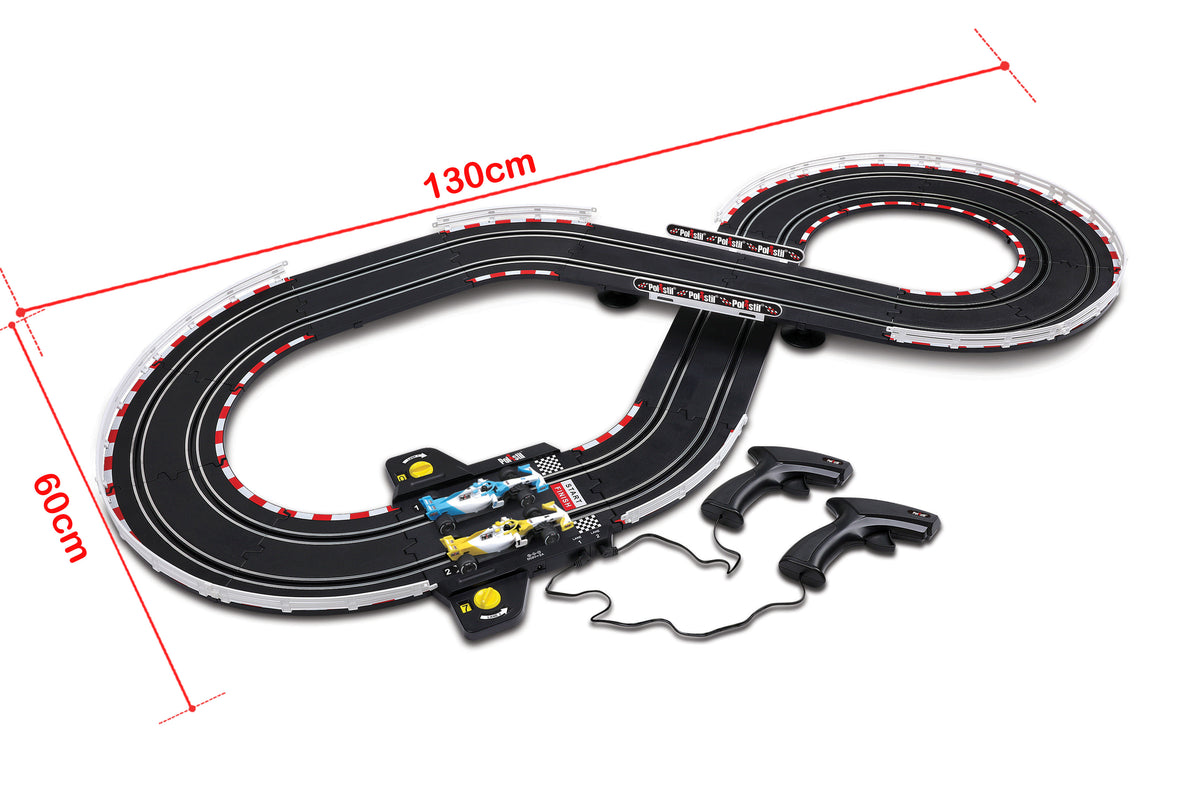 Polistil Champion 96152 – Pista Elettrica 1:43 con 2 Auto da Corsa, Tracciato 3,08 m