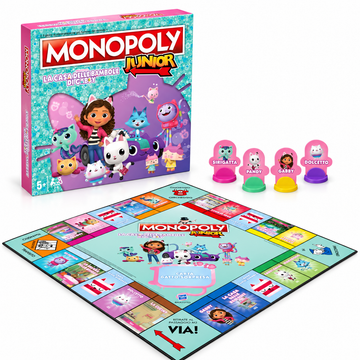 Monopoly Junior Gabby's Dollhouse – Gioco da Tavolo Winning Moves 5+