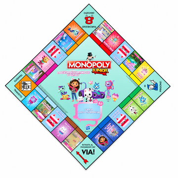 Monopoly Junior Gabby's Dollhouse – Gioco da Tavolo Winning Moves 5+