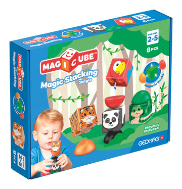 Geomag Magicube Stacking Jungle – Costruzioni Magnetiche Giungla 8 Pezzi