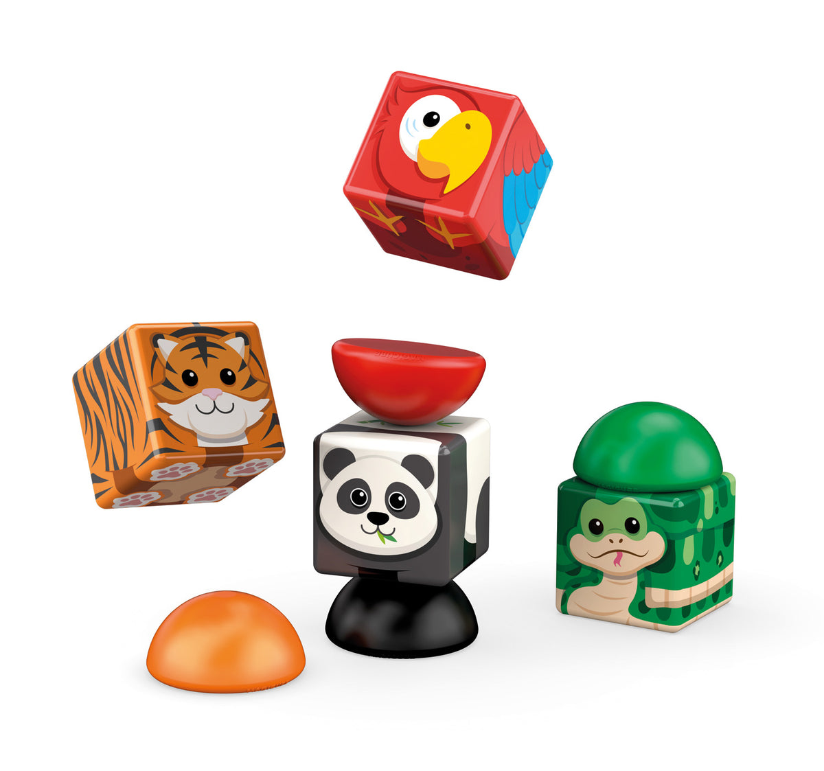 Geomag Magicube Stacking Jungle – Costruzioni Magnetiche Giungla 8 Pezzi