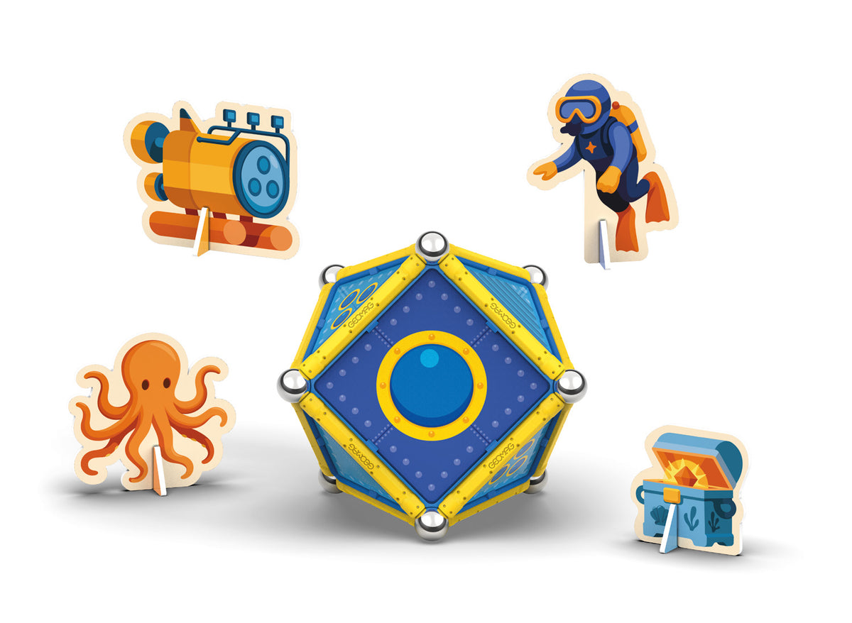Geomag Magnetic Stories Ocean Discovery – Costruzioni Magnetiche 60 Pezzi