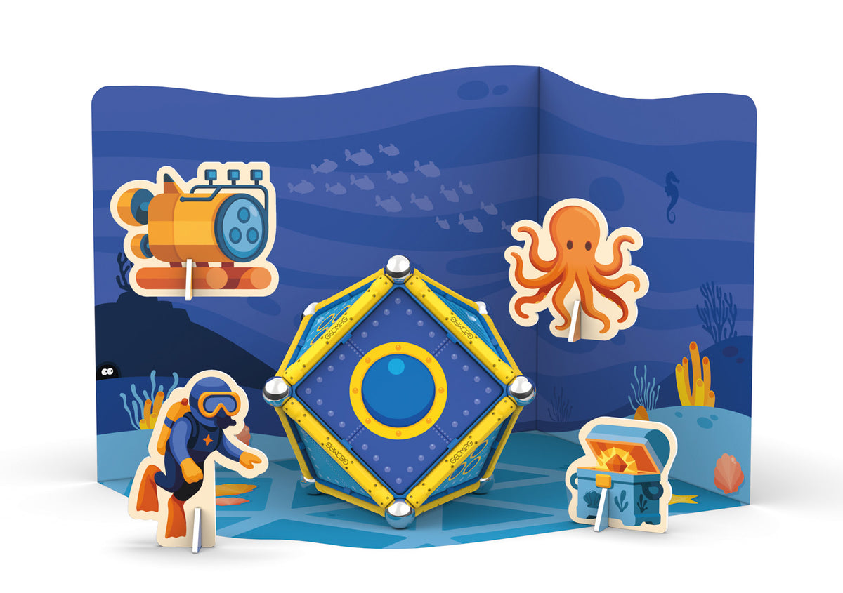 Geomag Magnetic Stories Ocean Discovery – Costruzioni Magnetiche 60 Pezzi
