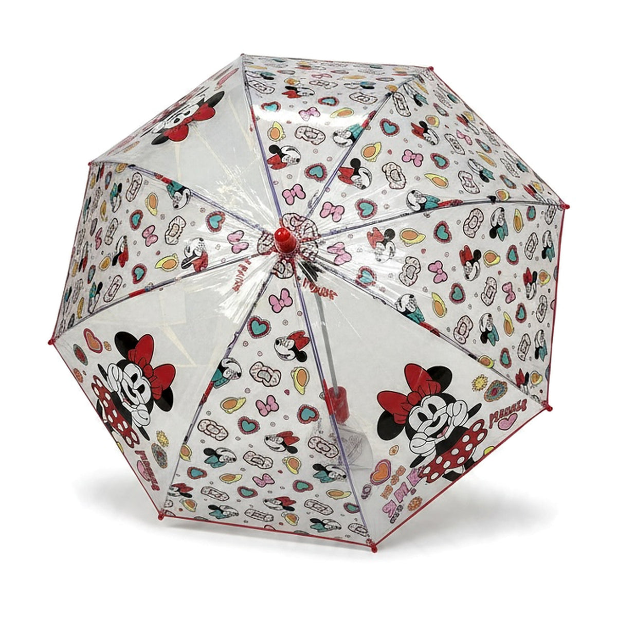 Perletti Kids Minnie Mouse – Ombrello Trasparente Manuale 74 cm