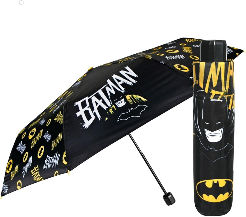 Perletti Kids Batman – Ombrello Pieghevole Manuale Antivento 91 cm