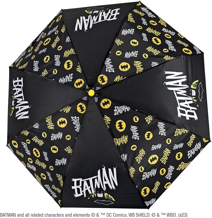 Perletti Kids Batman – Ombrello Pieghevole Manuale Antivento 91 cm
