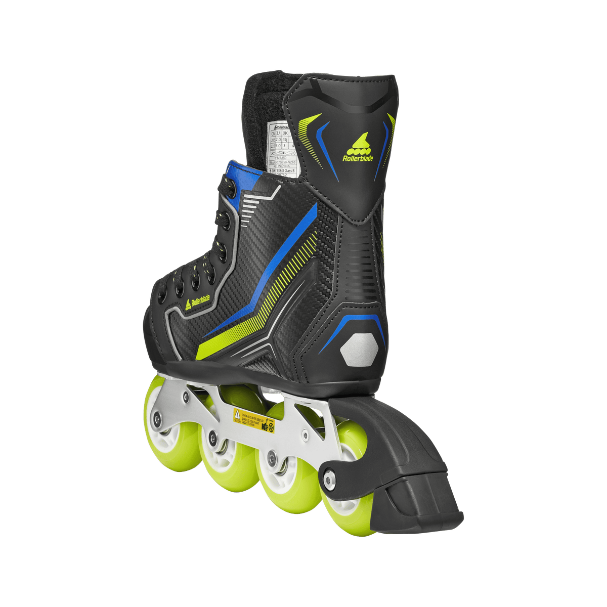 Rollerblade Dynamo Black/Lime/Blue – Pattini in Linea Junior Regolabili 32-35