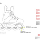 Rollerblade Dynamo Black/Lime/Blue – Pattini in Linea Junior Regolabili 32-35