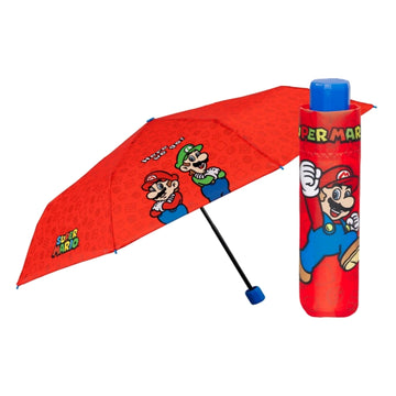 Perletti Kids Super Mario – Ombrello Mini Pieghevole Manuale 91 cm