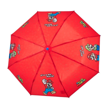Perletti Kids Super Mario – Ombrello Mini Pieghevole Manuale 91 cm