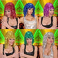PARRUCCA DISCO ASS.6 COLORI