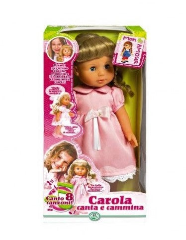 BAMBOLA CAROLA CM.43 CANTA CAMMINA