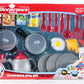 SET CUCINA CON PENTOLE CM.46