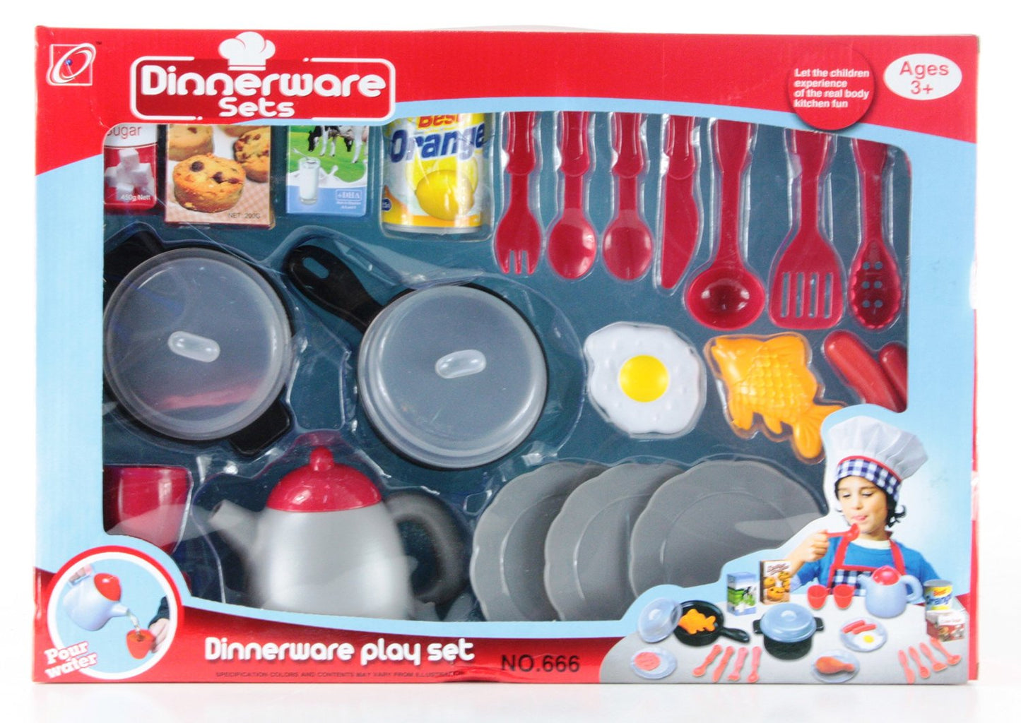 SET CUCINA CON PENTOLE CM.46