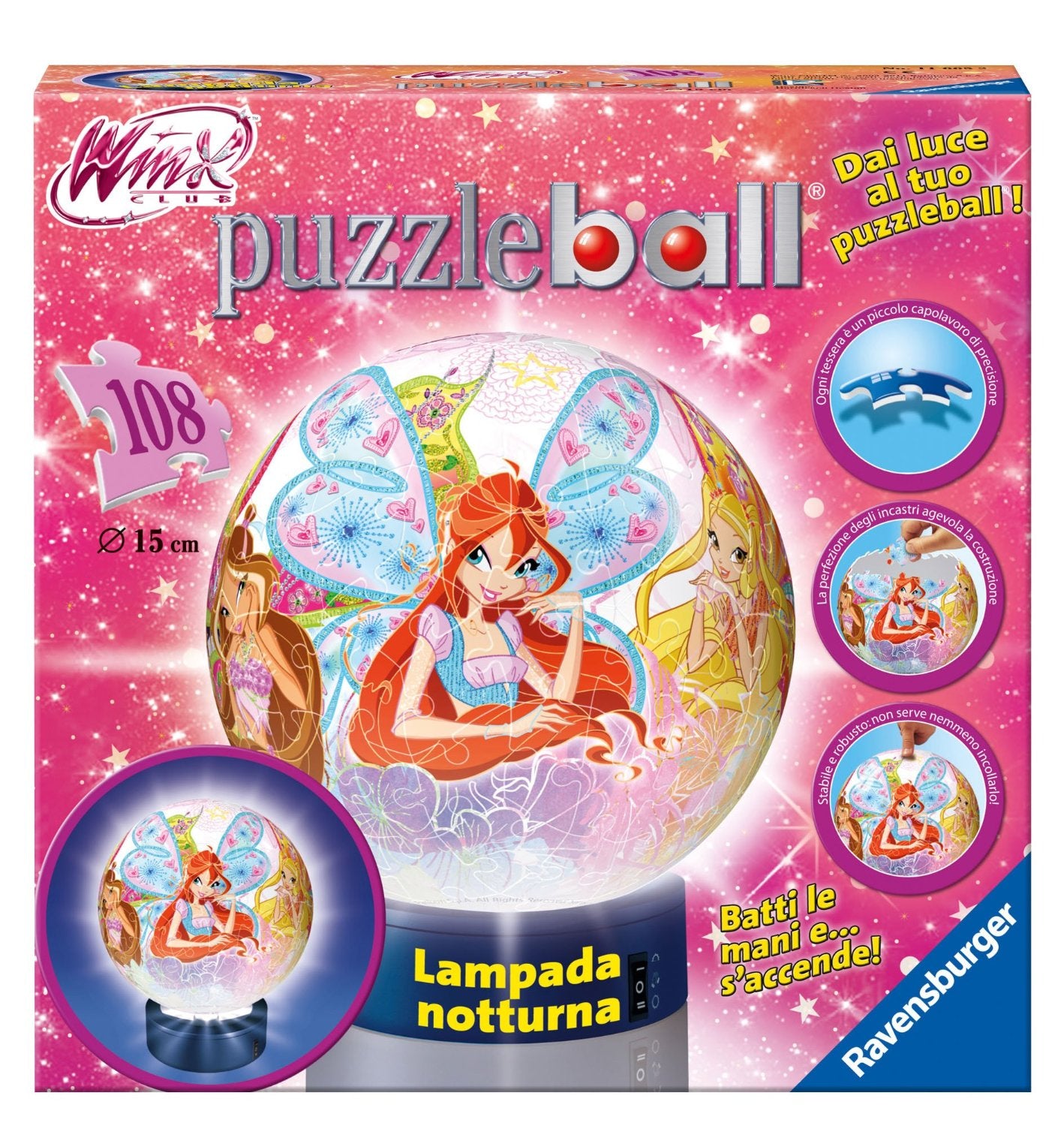 WINX LAMPADA NOTTURNA PUZZLEBALL