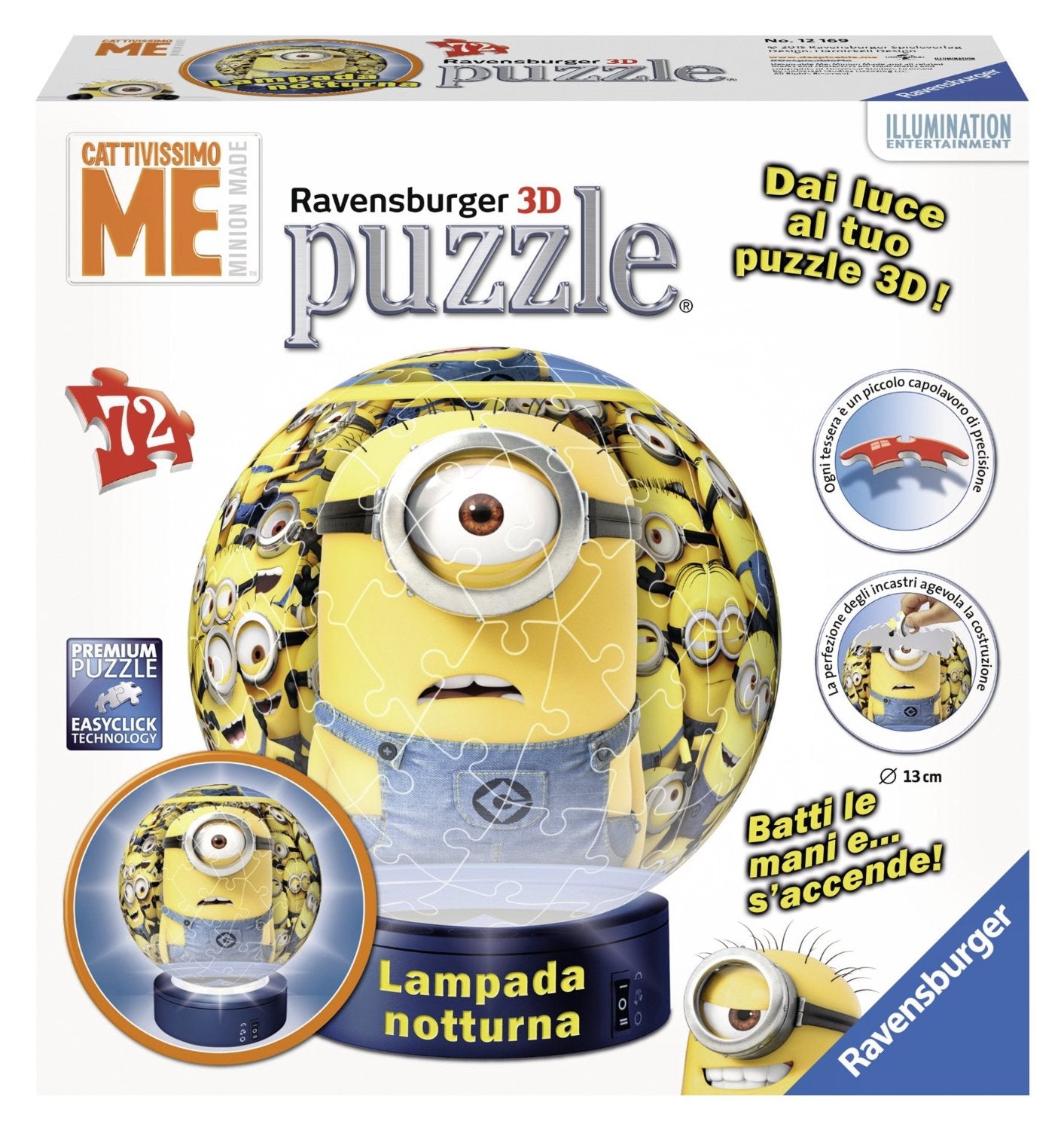 MINIONS LAMPADA NOTTURNA PUZZLEBALL