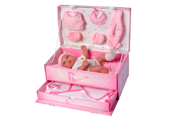 BAMBOLA BAULE C/ACCESSORI CM.33