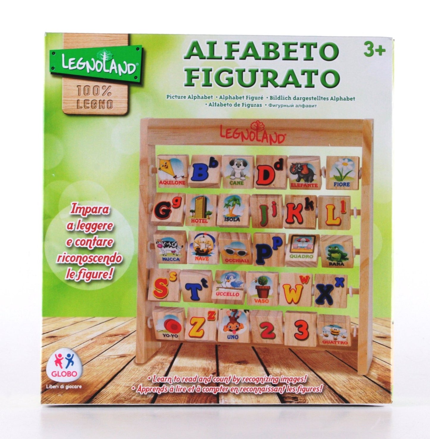 ALFABETIERE IN LEGNO 6 RIGHE