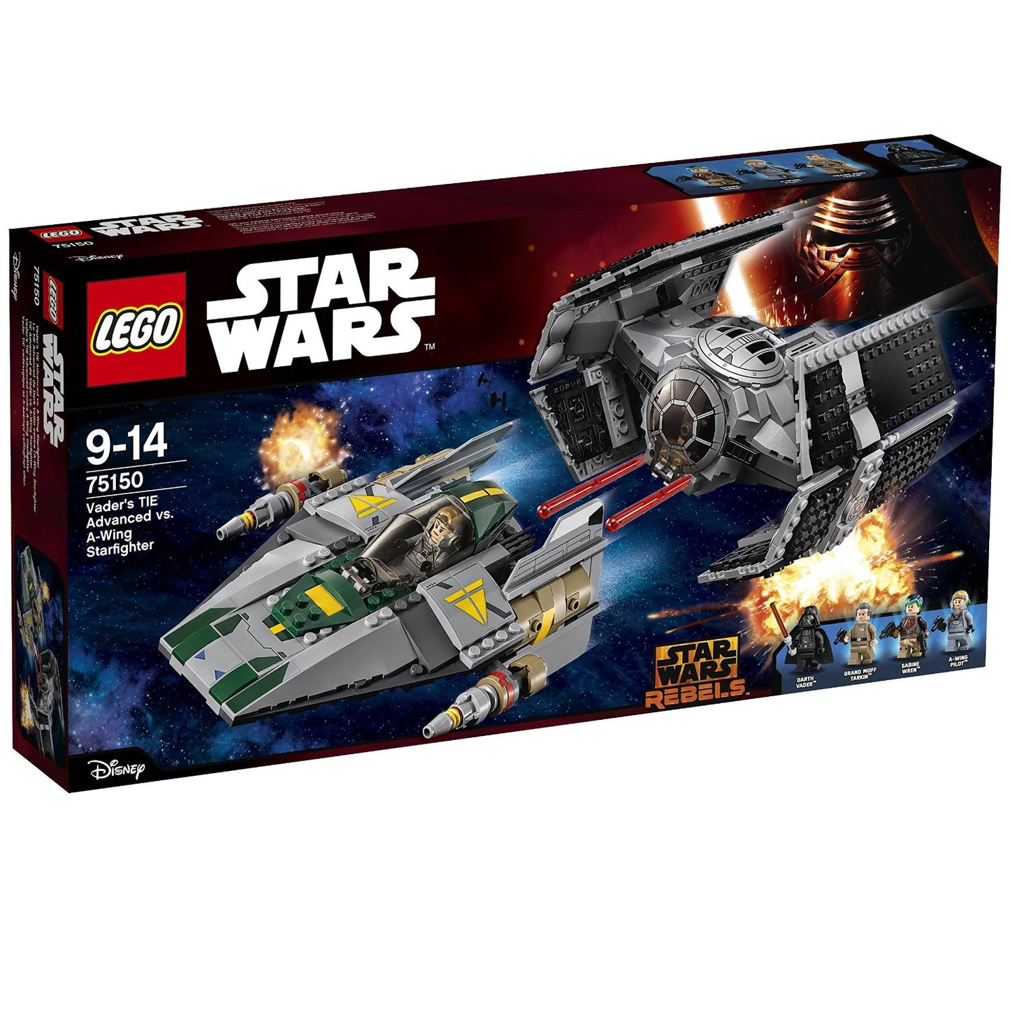 SW TIE ADVANCED DI VADER VS A-WING