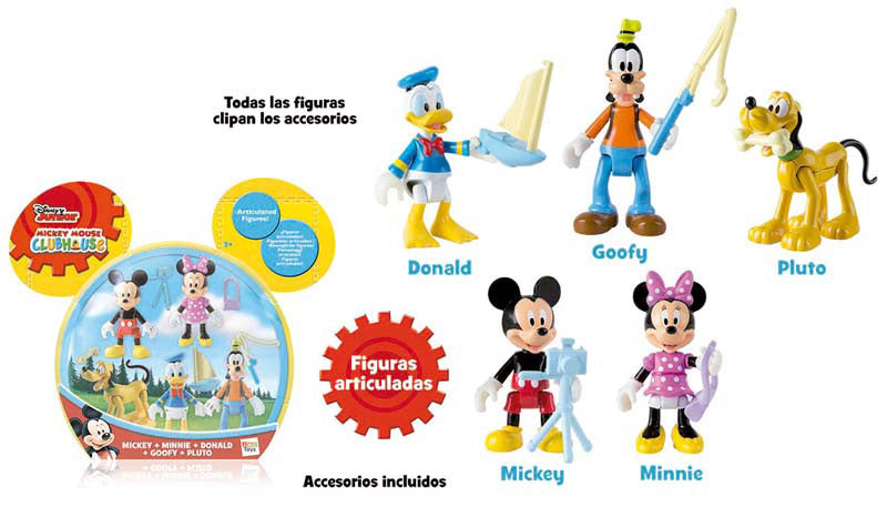 MMCH PACK 5PZ MICKEY, MINNIE, PLUTO