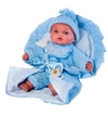 BAMBOLA COPERTINA AZZURRA CM.28