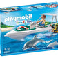 SUB CON MOTOSCAFO E DELFINI PY6981