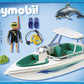 SUB CON MOTOSCAFO E DELFINI PY6981