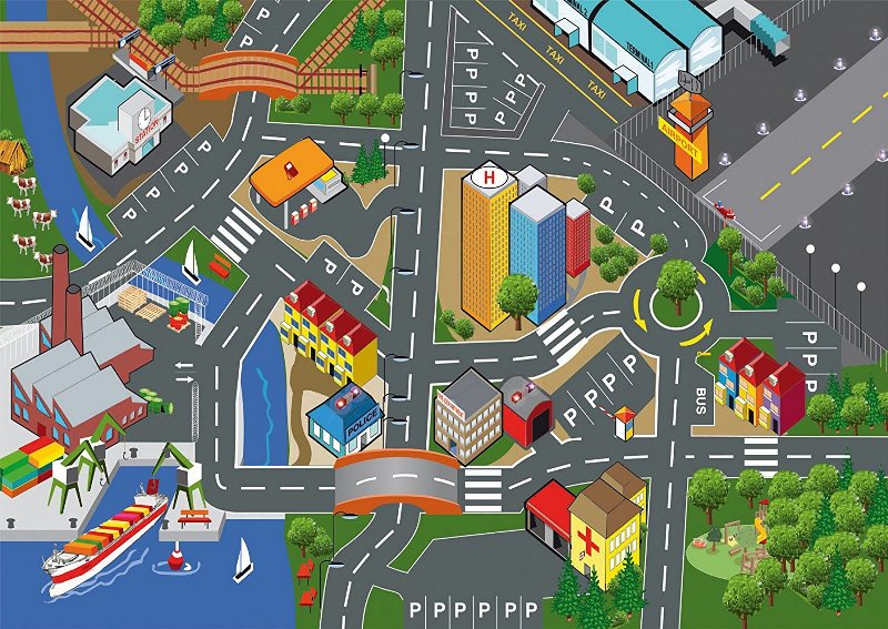 TAPPETO GIOCO CITTA'