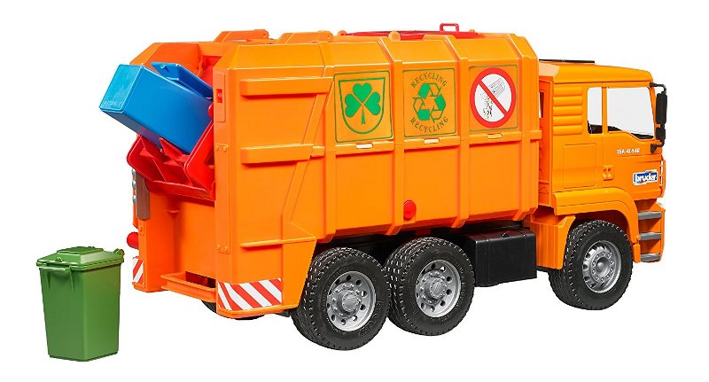 MAN TGA TRASPORTO RIFIUTI ARANCIONE