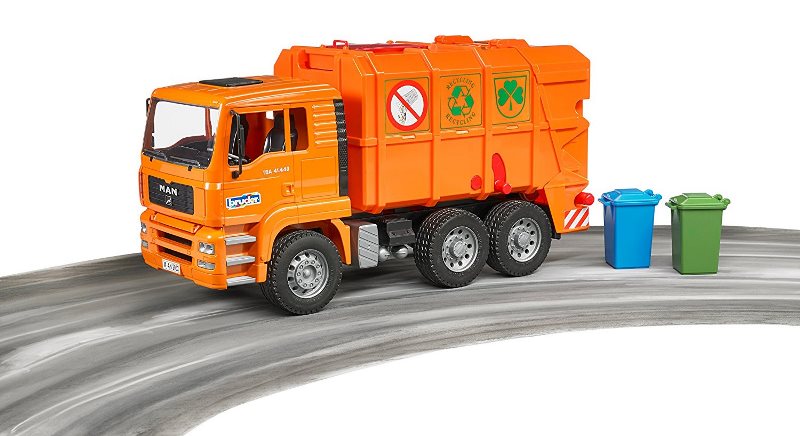 MAN TGA TRASPORTO RIFIUTI ARANCIONE