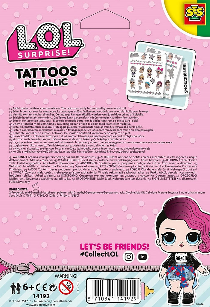 LOL TATOOS METALLIC