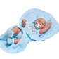 BAMBOLOTTO C/COPERTA CELESTE 42CM
