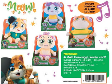 44 GATTI PELUCHE C/SUONI