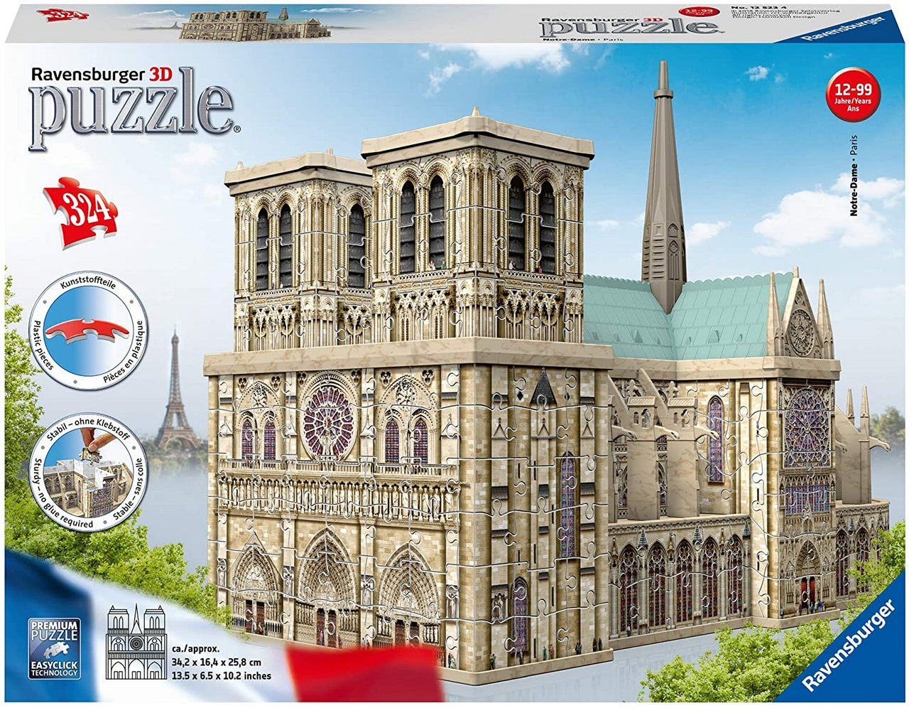 PUZZLE 3D NOTRE DAME 324PZ