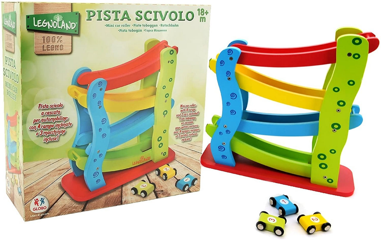 PISTA SCIVOLO IN LEGNO 4 LIVELLI