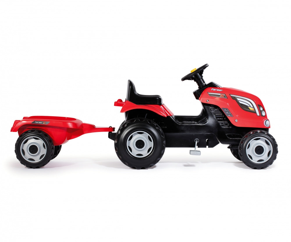 TRATTORE FARMER XL ROSSO C/RIMORCHI