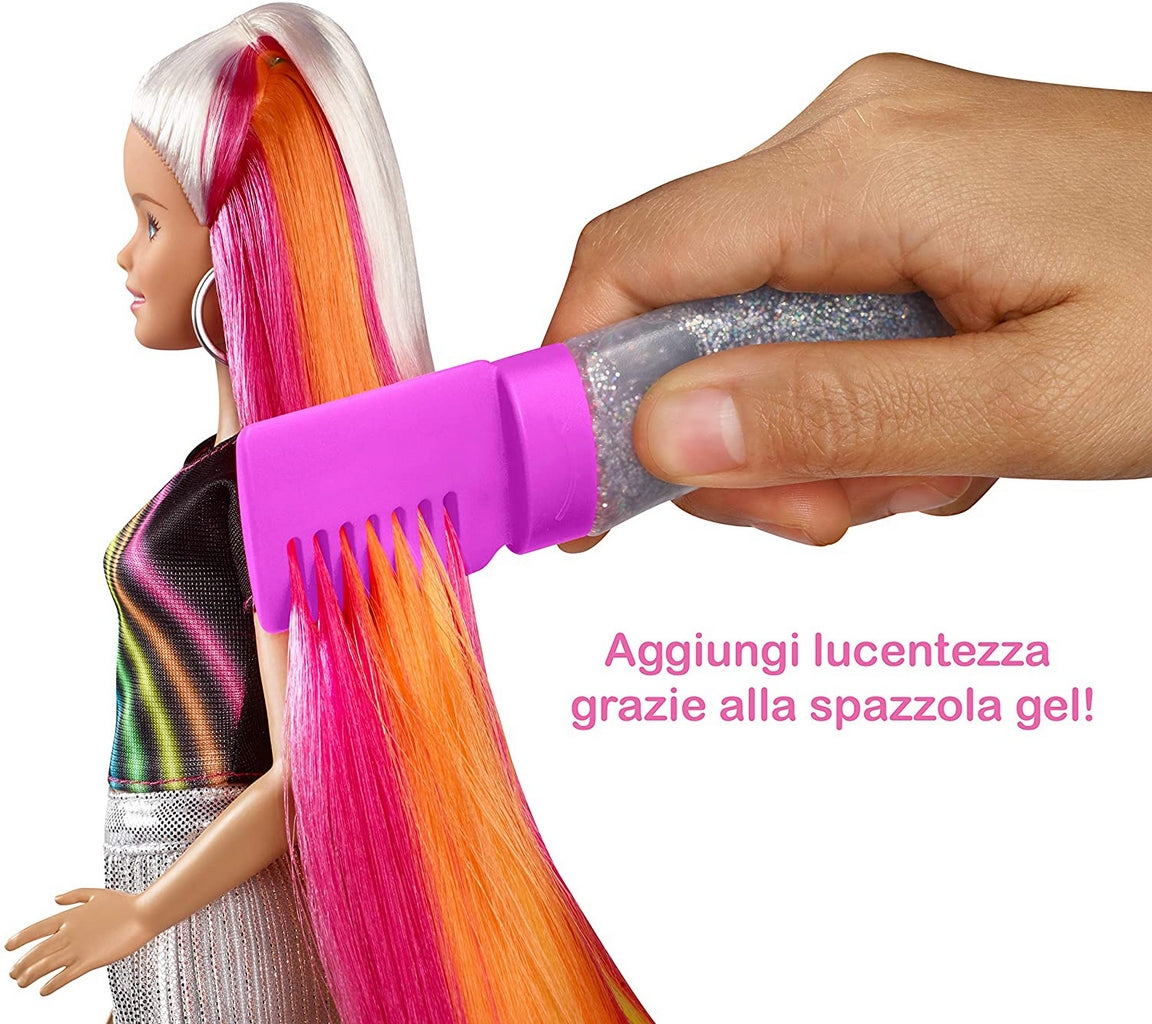 BARBIE CAPELLI ARCOBALENO LUNGHI