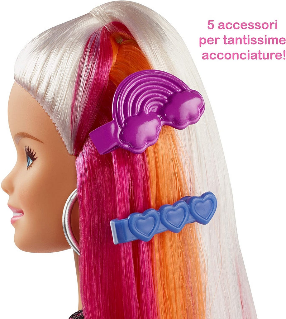 BARBIE CAPELLI ARCOBALENO LUNGHI