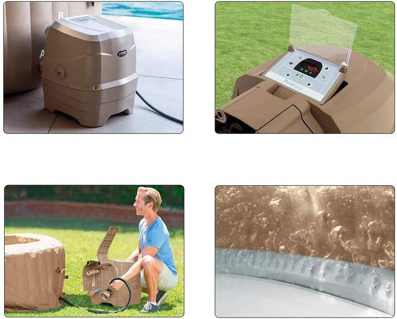 INTEX PURE SPA BUBBLE THERAPY196X71