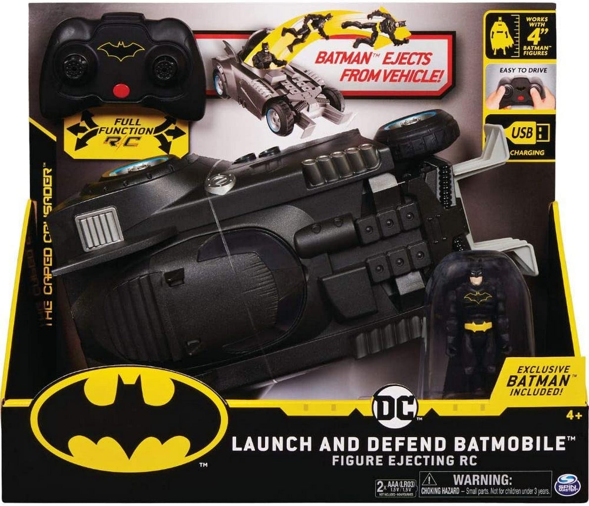 BATMAN BATMOBILE R/C C/PERS.10CM