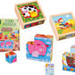 PUZZLE CUBI IN LEGNO 9PZ