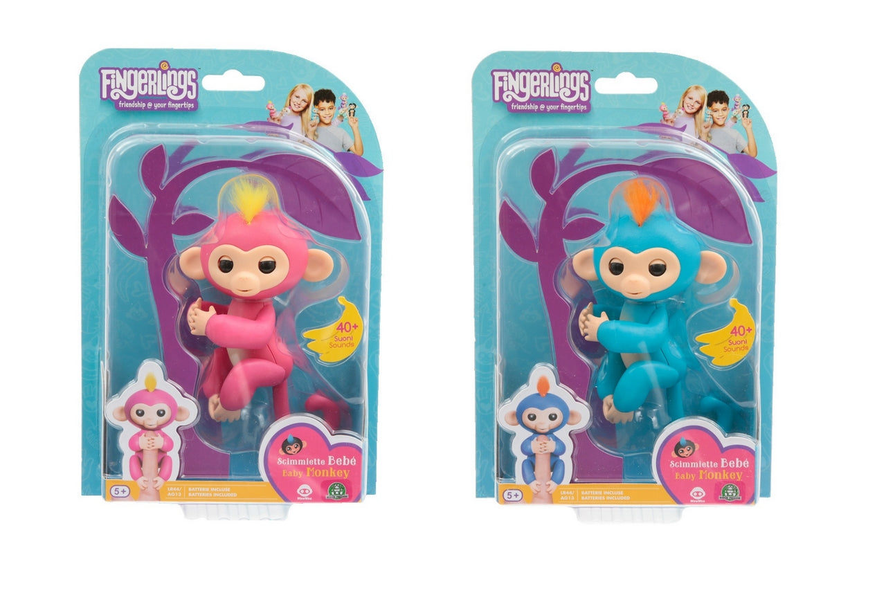 FINGERLINGS MONKEY ROSA/BLUE