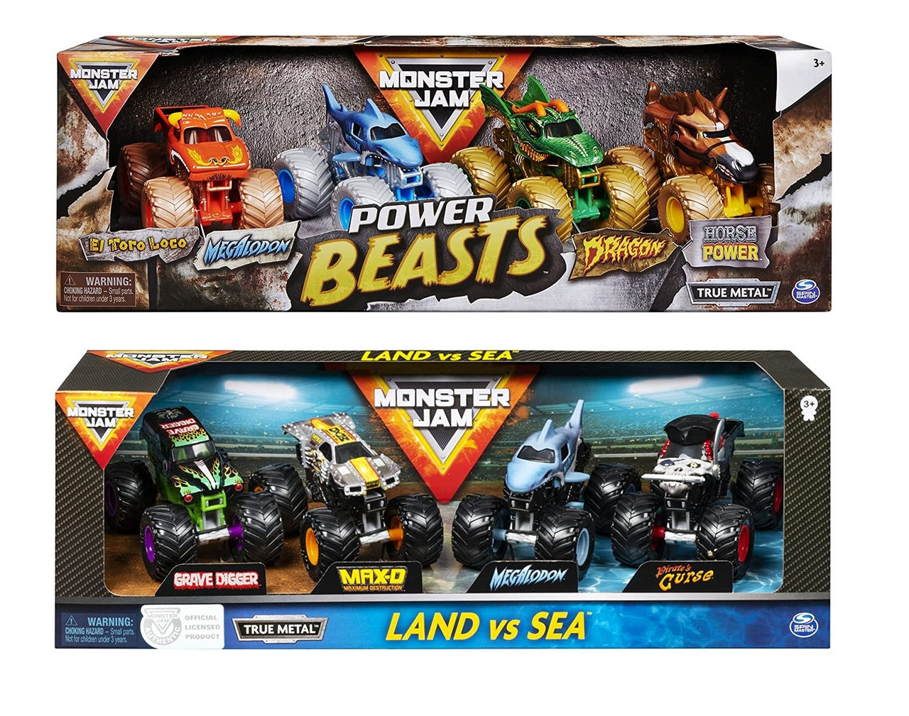MONSTER JAM SET VEICOLI ZOMBIE