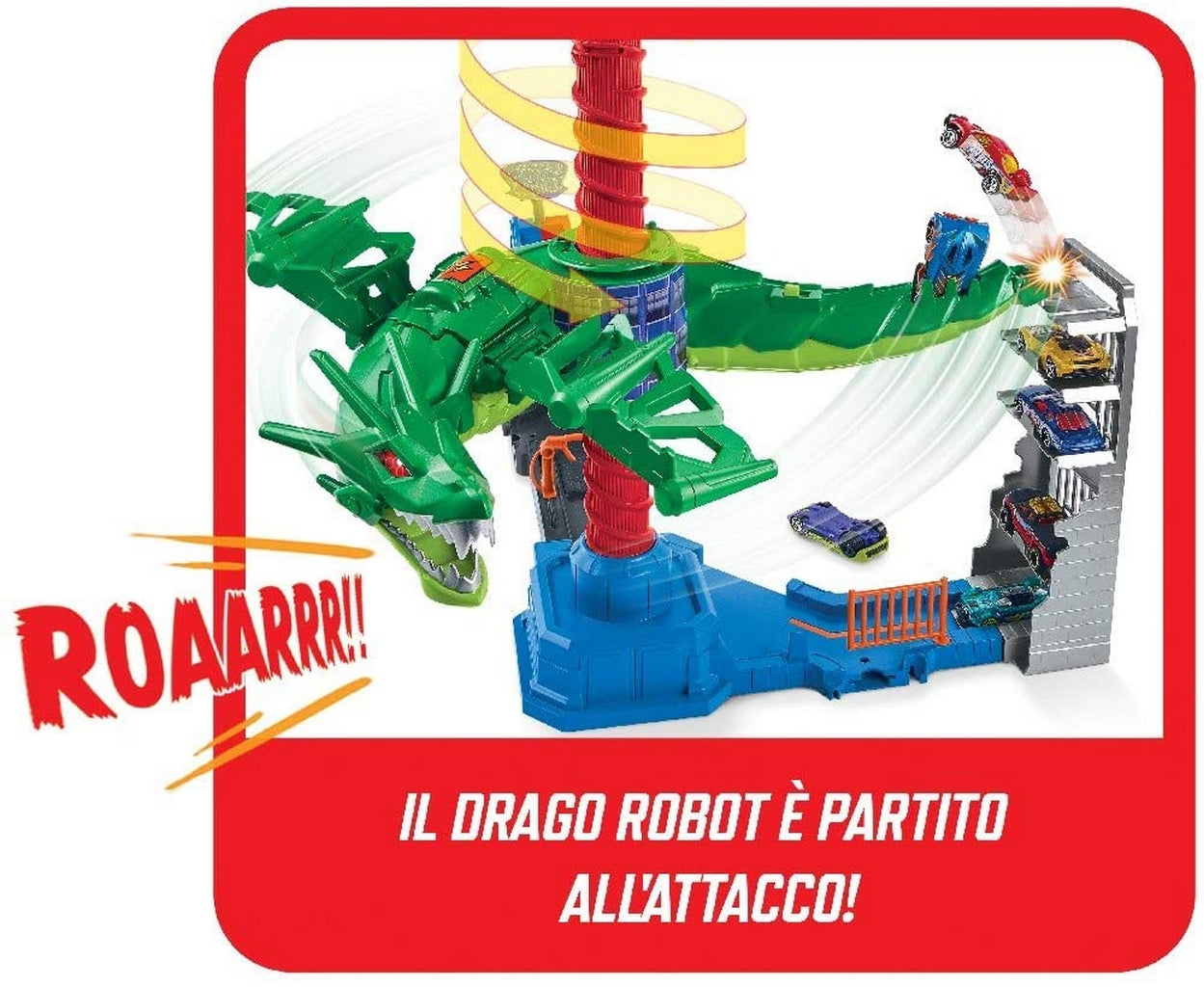 HOT WHEELS ATTACCO AEREO AL DRAGONE
