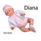 REBORN DIANA ROSA 46CM 1,5KG