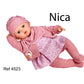 REBORN NICA VESTITO ROSA 46CM 1,5KG