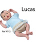 REBORN LUCAS BEIGE/CEL.46CM 1,9KG